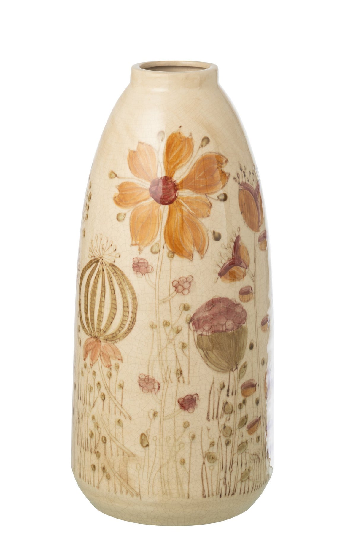 J-Line vaas Vintage - steengoed - mix - L