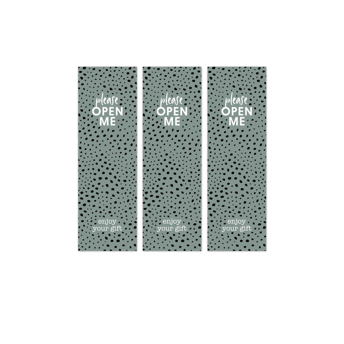 XXL Sluitsticker Open me - Cadeaustickers op rol - 500 stuks