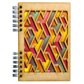 Duurzaam Houten Notitieboek – Komoni – Labyrinth – Gerecycled papier