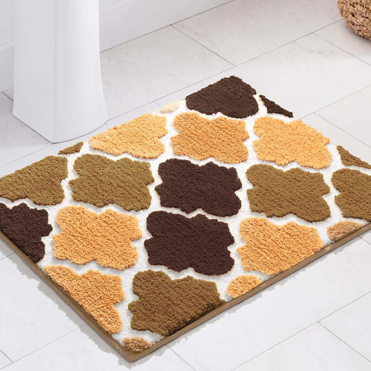 Beige Ellipse Superzachte antislip 2000 GSM Superabsorberende microvezelmat 40x60 cm, verpakking van 1 | Badkamer keukendeur vloermat