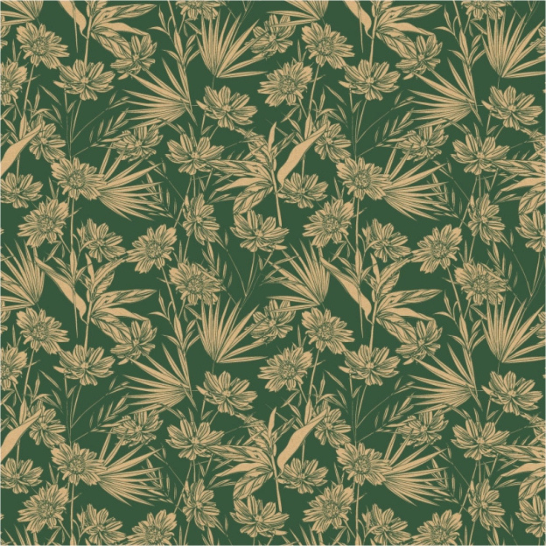 Papierrol – Bio Kraft Garden – Groen / Olijf – 60cm x 100m