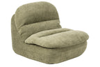 J-Line Gecomprimeerde chaise longue - schuim - groen
