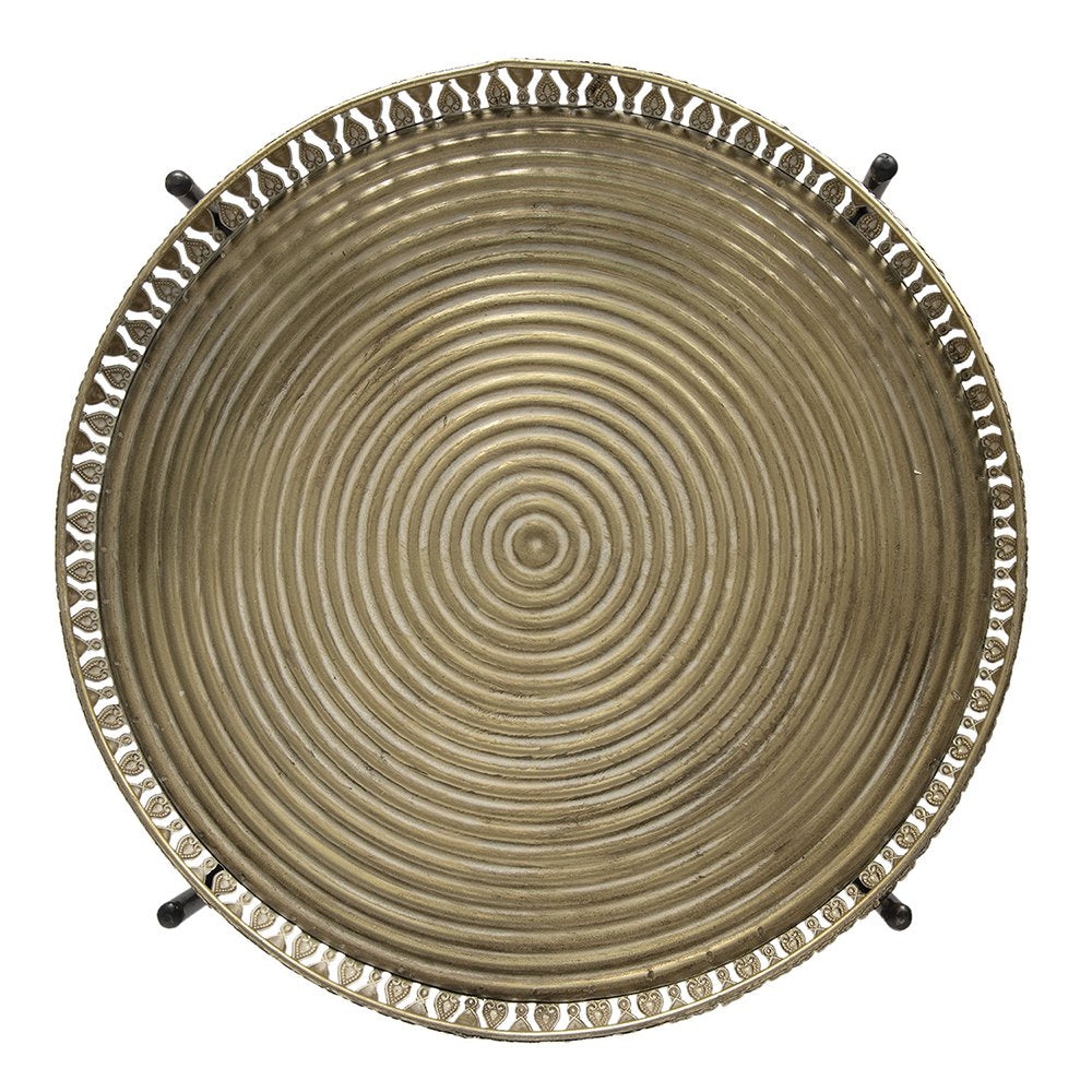 Bijzettafel Ø 49x52 cm Koperkleurig IJzer