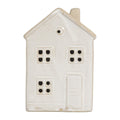Decoratie Huis met LED 8x5x12 cm Beige Keramiek