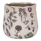 Bloempot Ø 21x19 cm Beige Keramiek Groenten