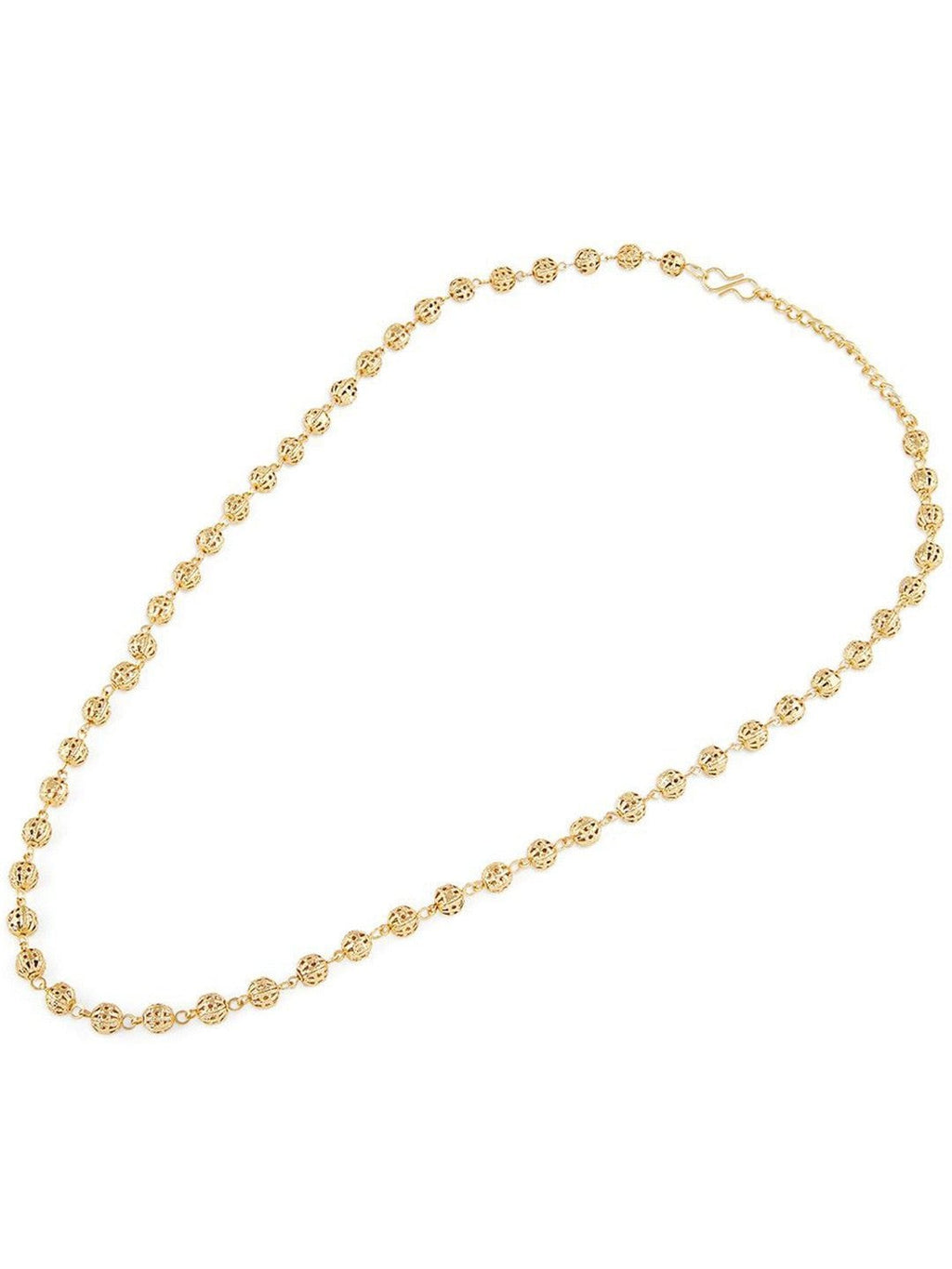 Vergulde kralenketting – retailketting – kralenontwerp – 29 cm lengte
