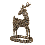 Beeld Hert 30x20x49 cm Bruin Rotan Kerstdecoratie