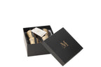 J-Line geurkaars M-Chic - Oud&Amber - glas - goud - 20U - doos van 4