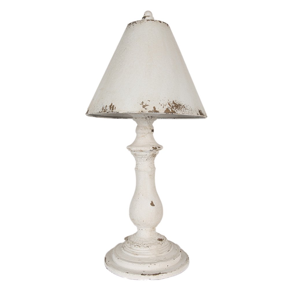 Tafellamp Ø 26x55 cm Wit IJzer Bureaulamp