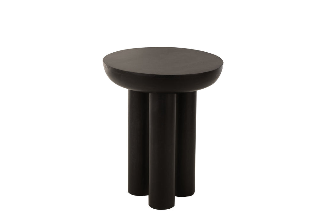 J-Line bijzettafel Trio - hout - zwart