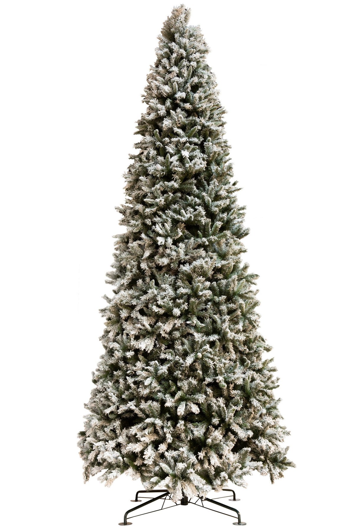 J-Line Kerstboom Plastiek Besneeuwd Groen Extra Large