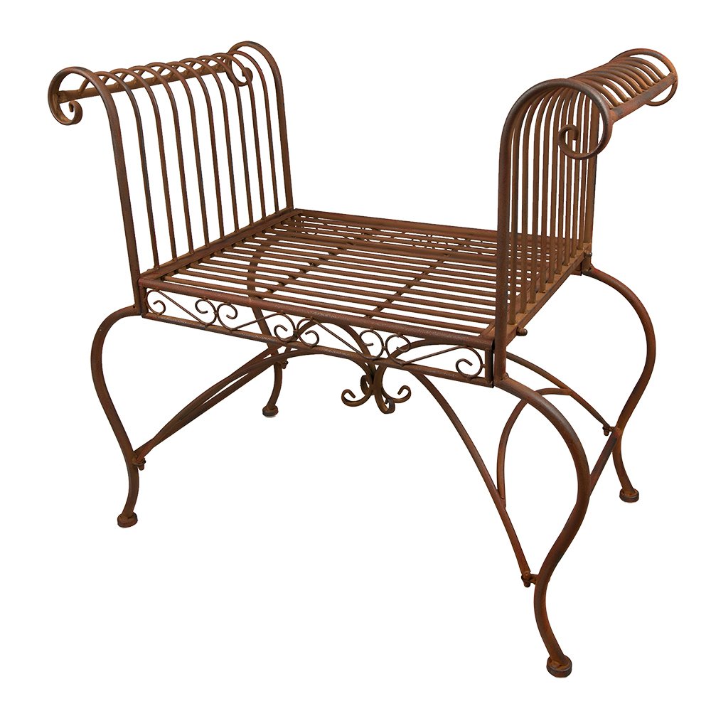 Tuinstoel 76x41x71 cm Bruin IJzer Terrasstoel