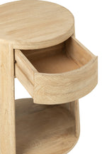 J-Line Bijzettafel Drawn Mango Hout/Mdf Naturel