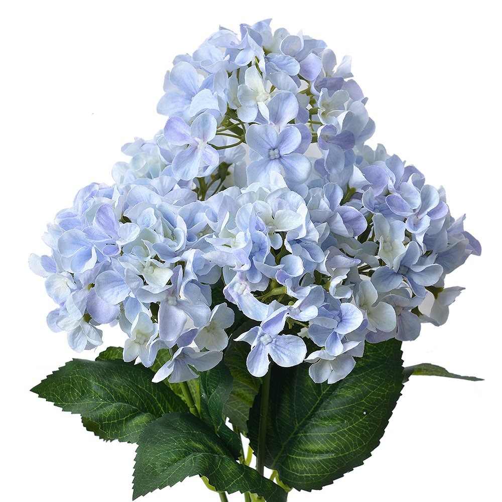 Kunstbloem Hortensia 45 cm Paars Kunststof Kunstplant
