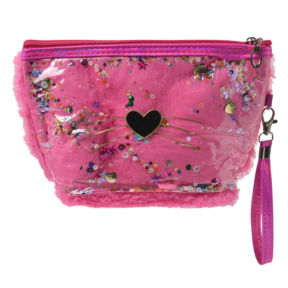 Toilettas Dames Hart 23x13 cm Roze Polyurethaan