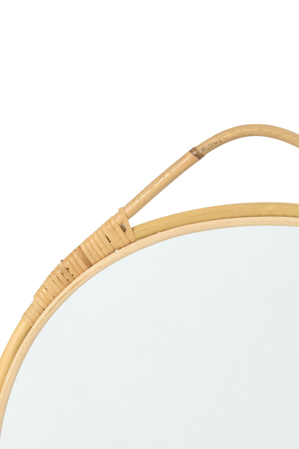 J-Line spiegel Jordan Rond - glas - naturel