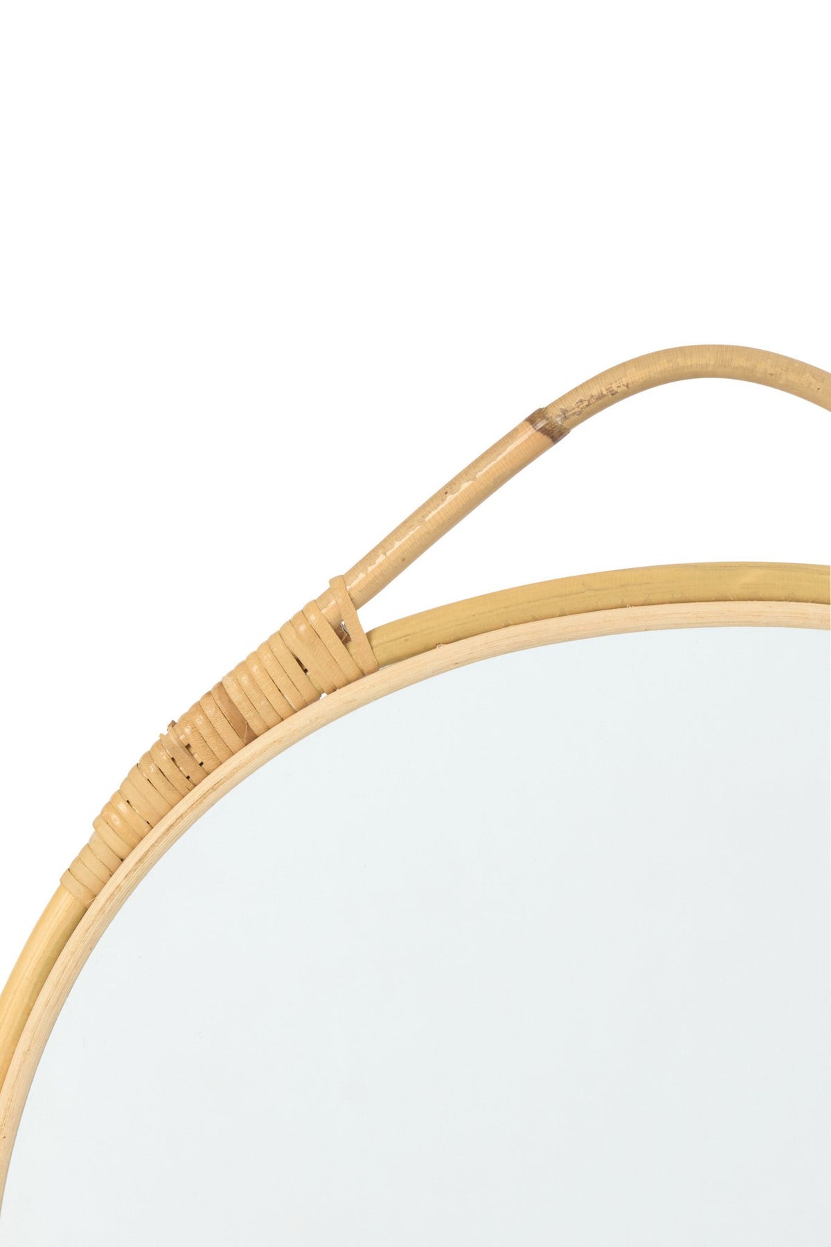 J-Line spiegel Jordan Rond - glas - naturel