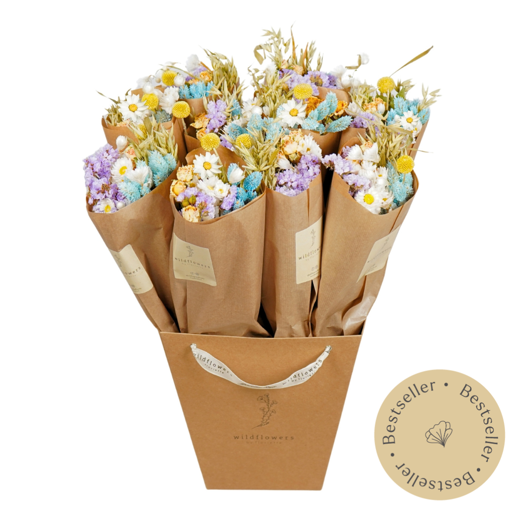 Gedroogde bloemenmarkt Meer - Pastel Delight