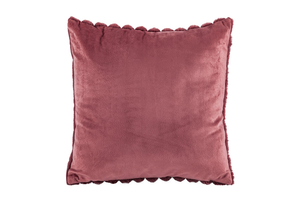 Cushion (filled) Bubble rabbit fur - 45x45cm