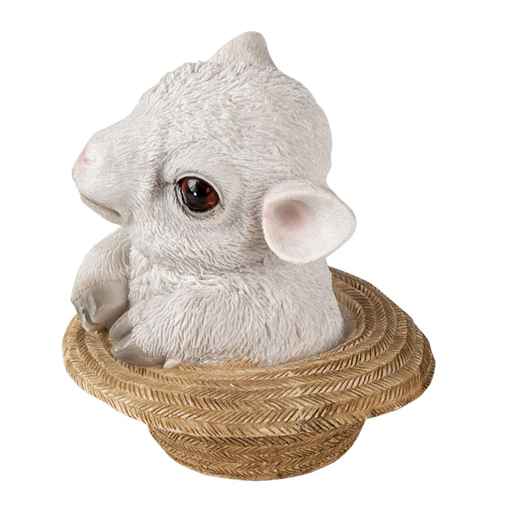 Decoratie schaap 12x12x12 cm