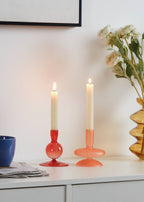 Candlestick Molume Rood 8,5x11cm