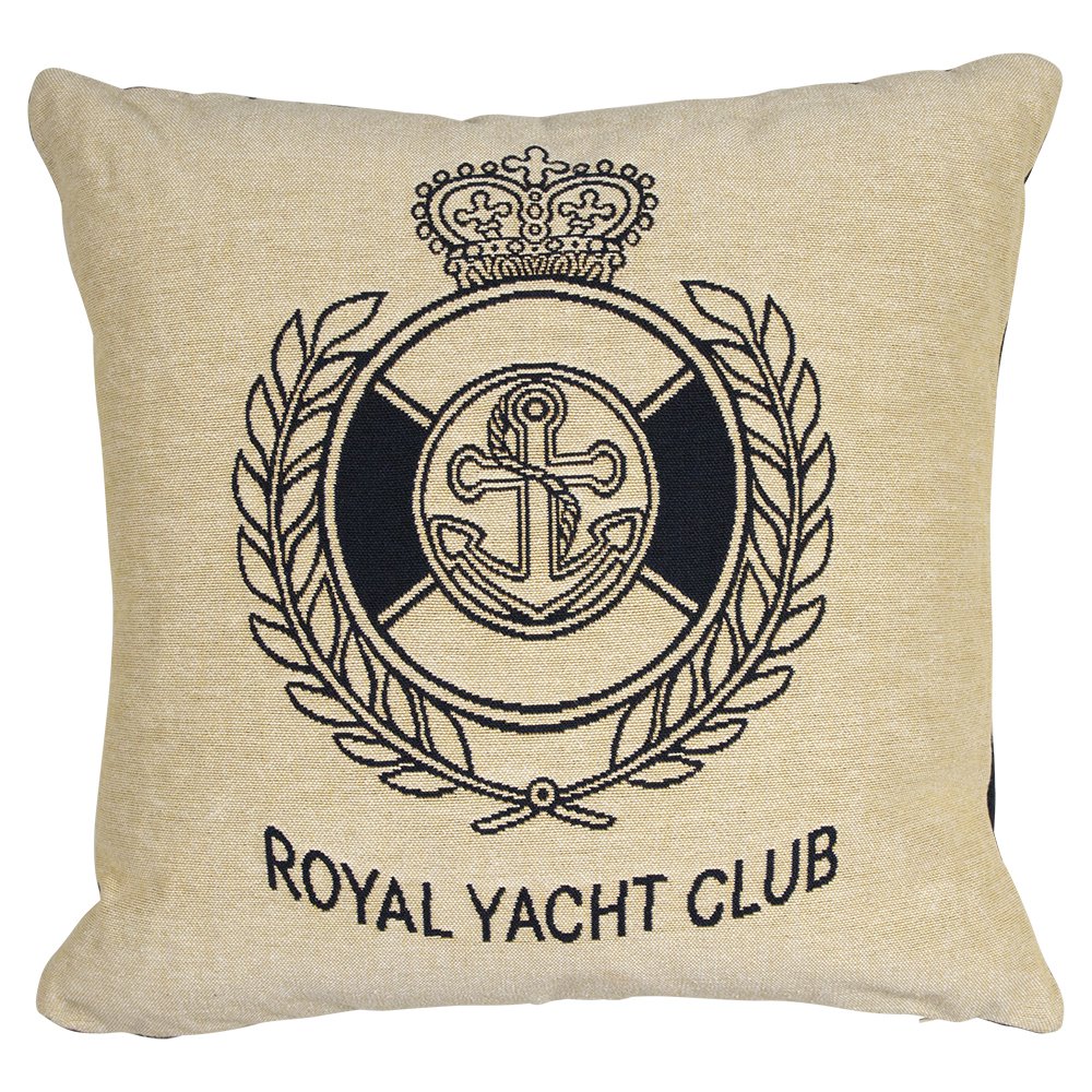 Gobelin kussen navy royal yacht club 45x45cm