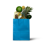 Papieren tas - S – Turquoise - licht blauw (100 stuks)