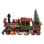 Kerstdecoratie Beeld Trein 28x9x17 cm Rood Metaal