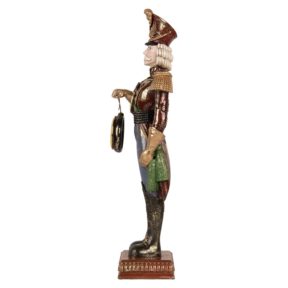 Kerstdecoratie Beeld Notenkraker 15x11x45 cm Rood Kunststof