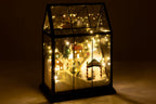 J-Line Ledkerstdorp - glas/synthetisch - multikleur - medium