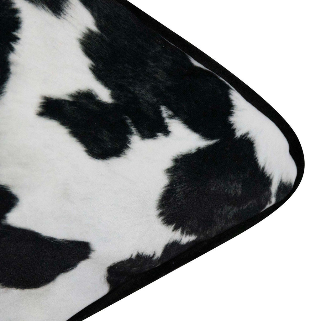 Royal Velvet kussen koe zwart 50x50 cm