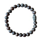 Heren armband 8 mm Alabastro Jaspis met Boeddha kraal