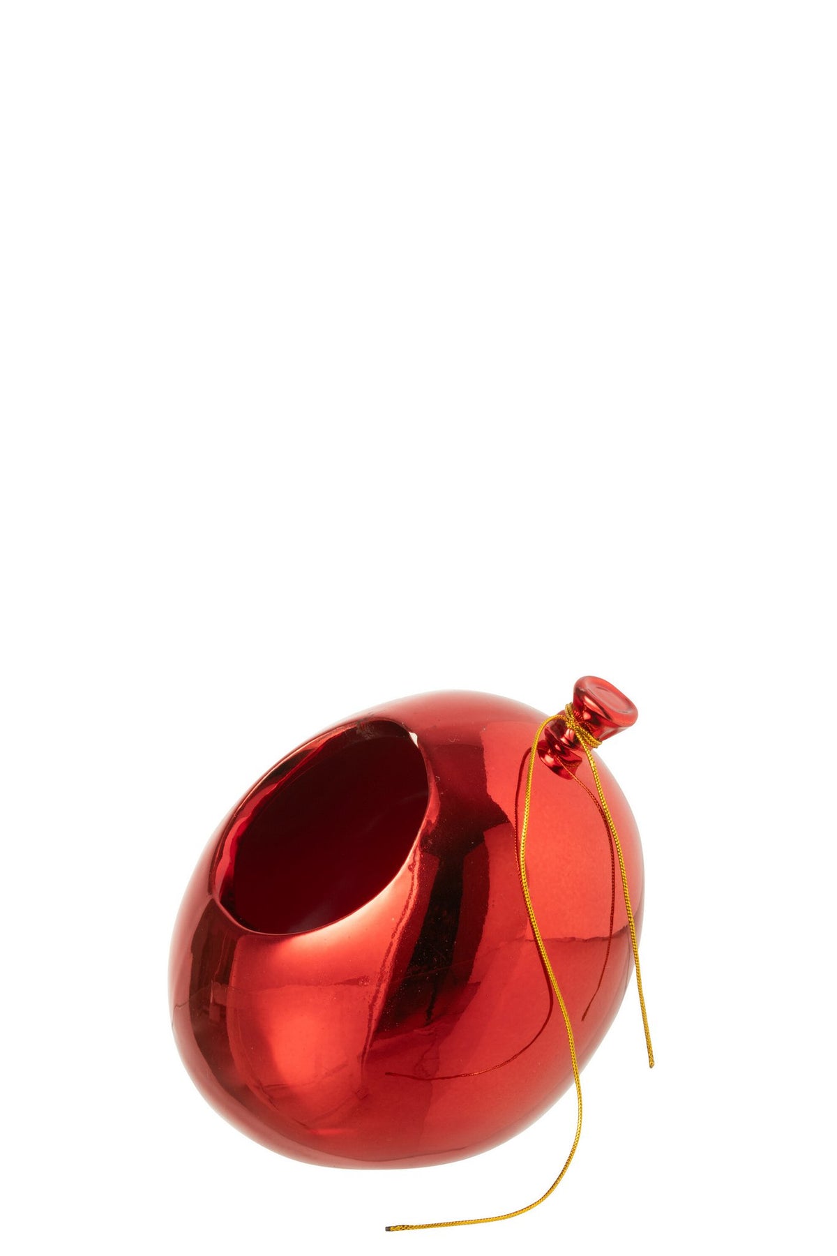 J-Line bloempot Ballon - keramiek - rood - S