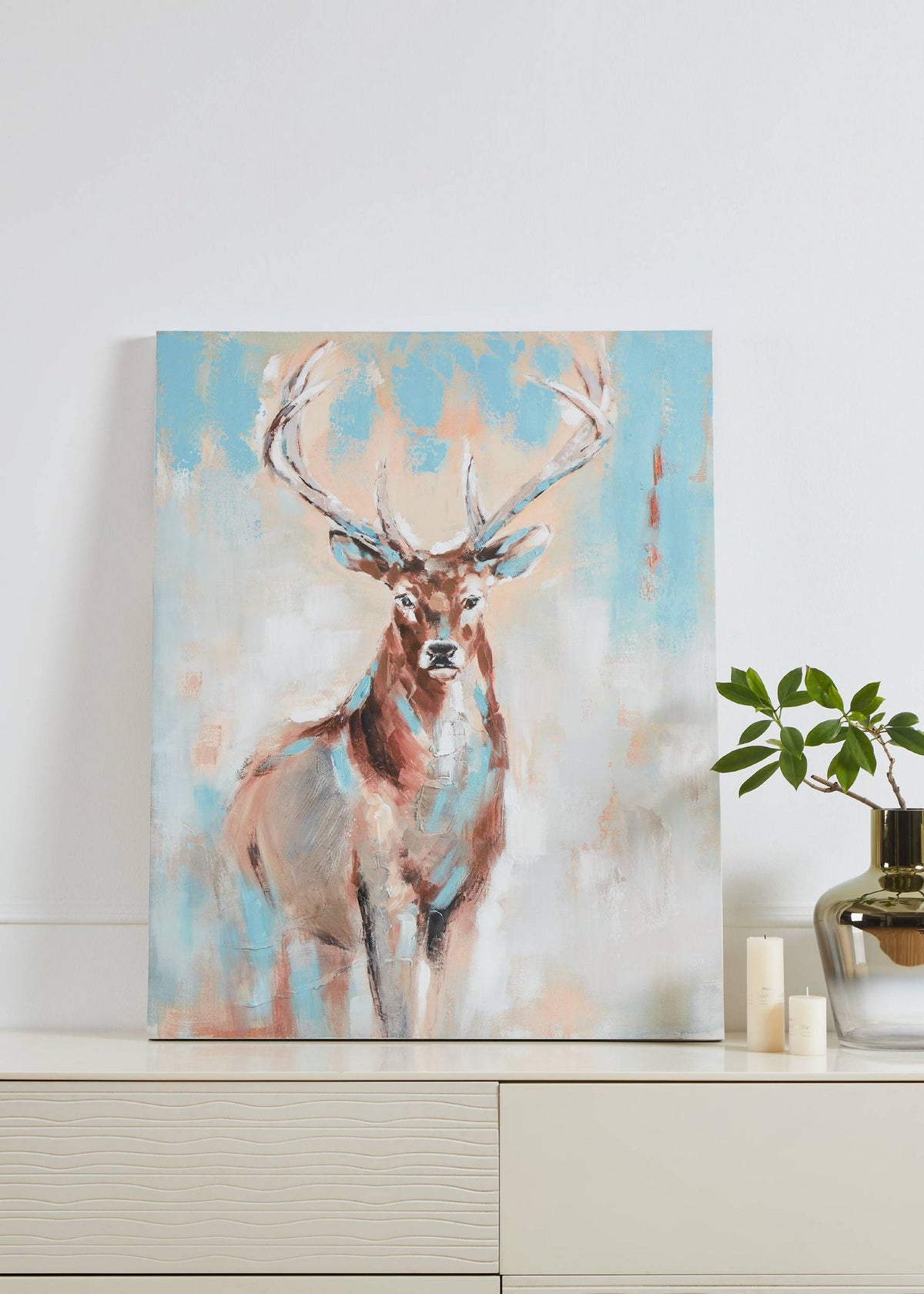 Schilderij Irodo Blauw 80x100 cm