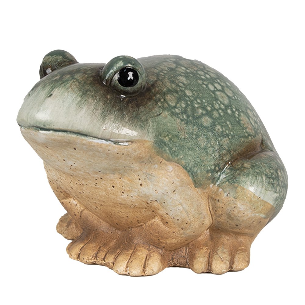 Beeld Kikker 9 cm Groen Keramiek