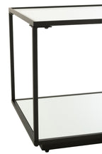 J-Line salontafel - ijzer/glas - zwart - S
