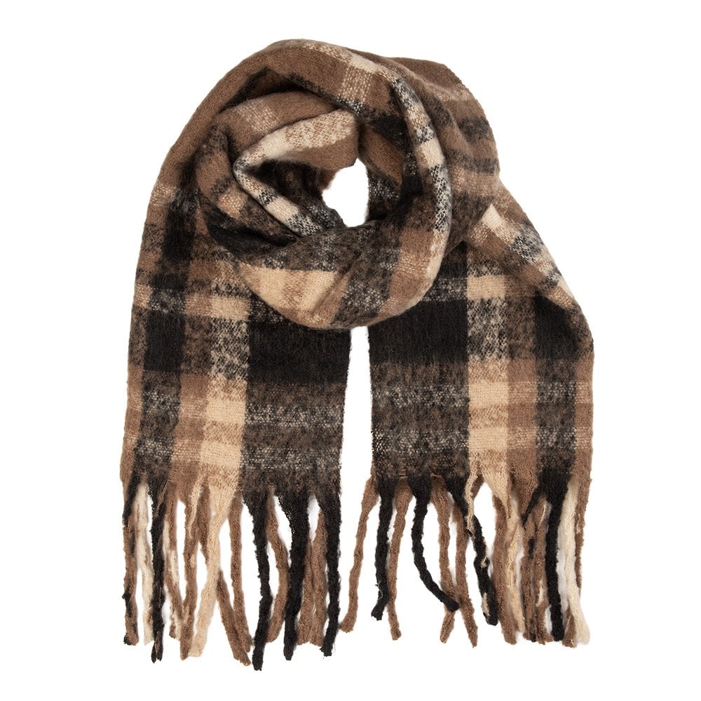 Wintersjaal Dames 50x210 cm Bruin Textiel
