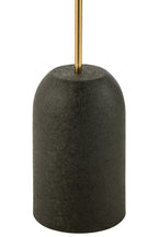 J-Line Bijzettafel Schijf Metaal Zwart/Goud