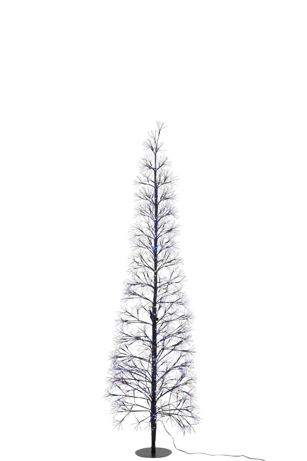 J-Line decoratie Boom Multicolor - ijzer - zwart - L - LED