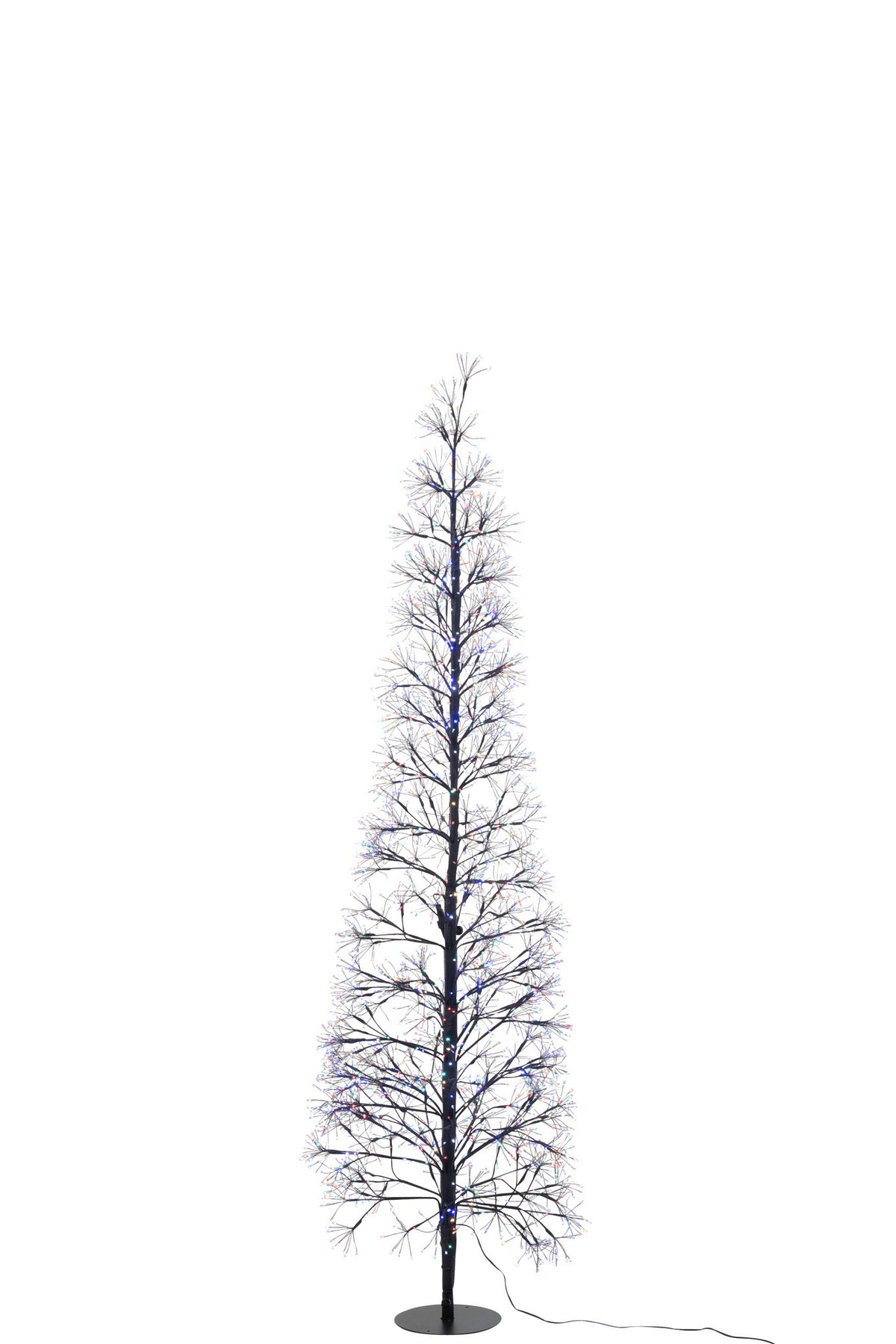 J-Line decoratie Boom Multicolor - ijzer - zwart - L - LED