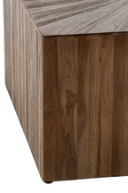 J-Line kubussalontafels Ray - gerecycled hout - donkerbruin