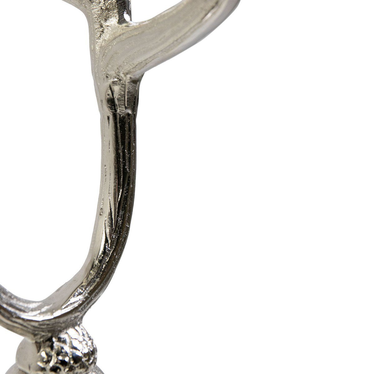 Kaarsen Standaard gewei zilver 4 h58 d12x9,5cm