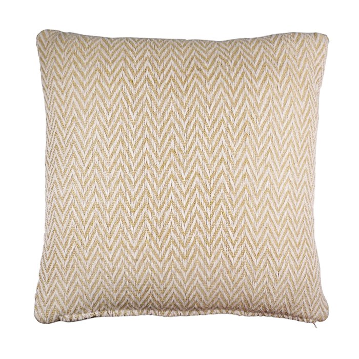 Zigzag Recycled kussen khaki 45x45cm