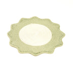 Polyester placemat – groen – strak geweven eetdecor
