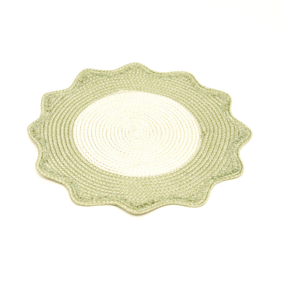 Polyester placemat – groen – strak geweven eetdecor