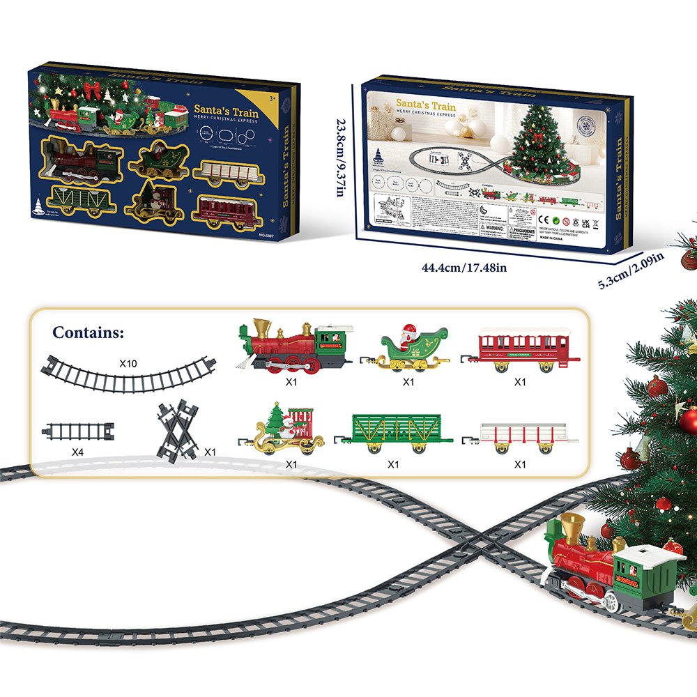 Kerstdecoratie Trein Groen Kunststof