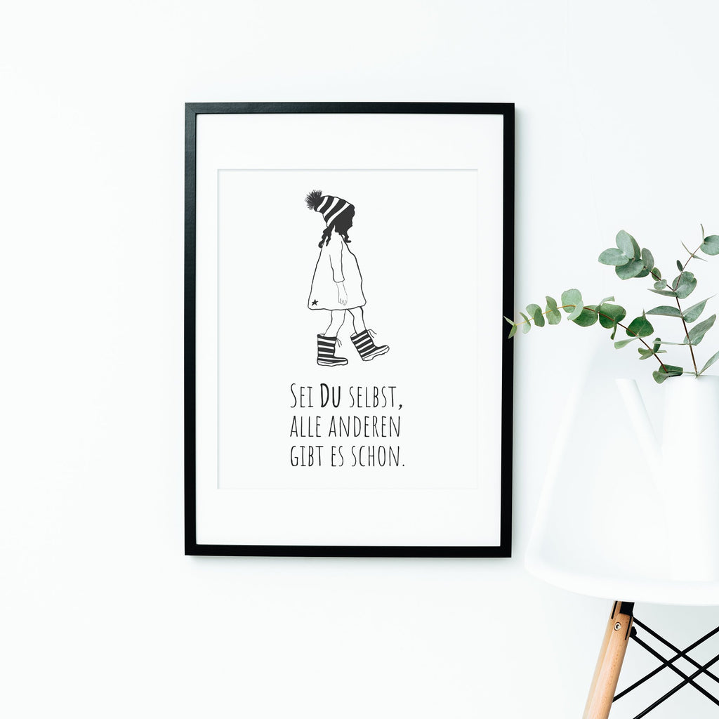 Wees jezelf, iedereen is er al - poster 5 set