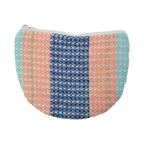 Tasje Waffle blauw 15x20cm