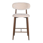 Japandi keukenbar stoel tan (set van 2)