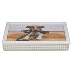 Schootkussen humor jack russell 43cm